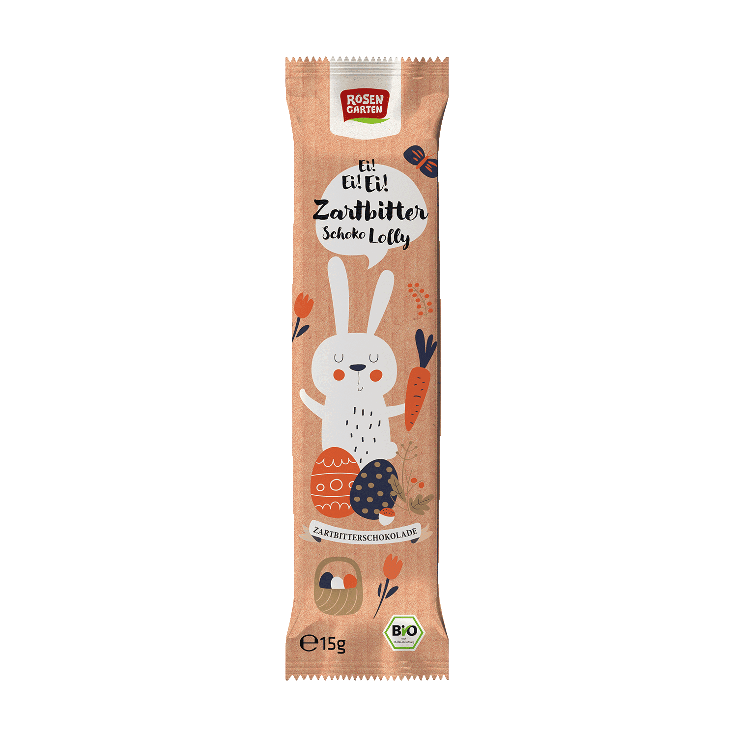 Dark Chocolate Easter Lolly, Organic, 15g