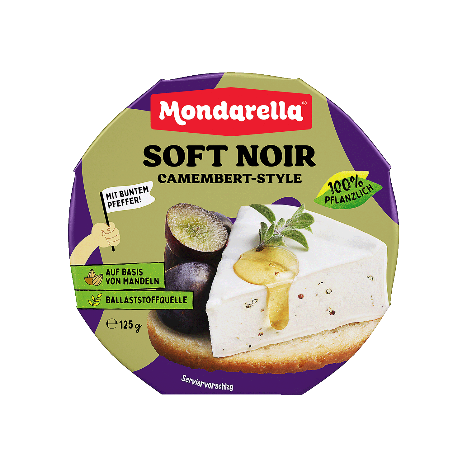 Soft Noir Camembert Style, 125g