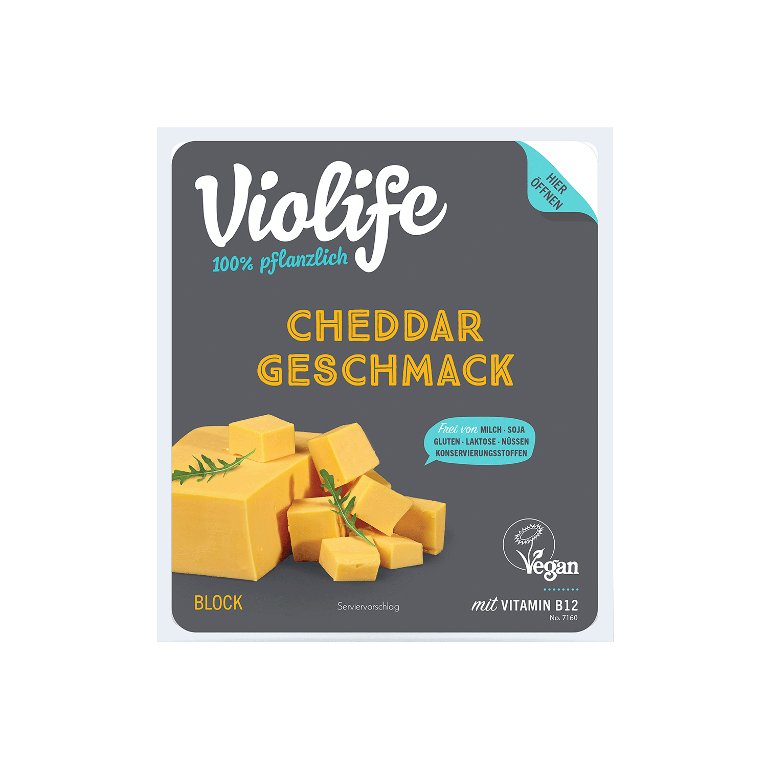 Block With Cheddar Flavour, 400g