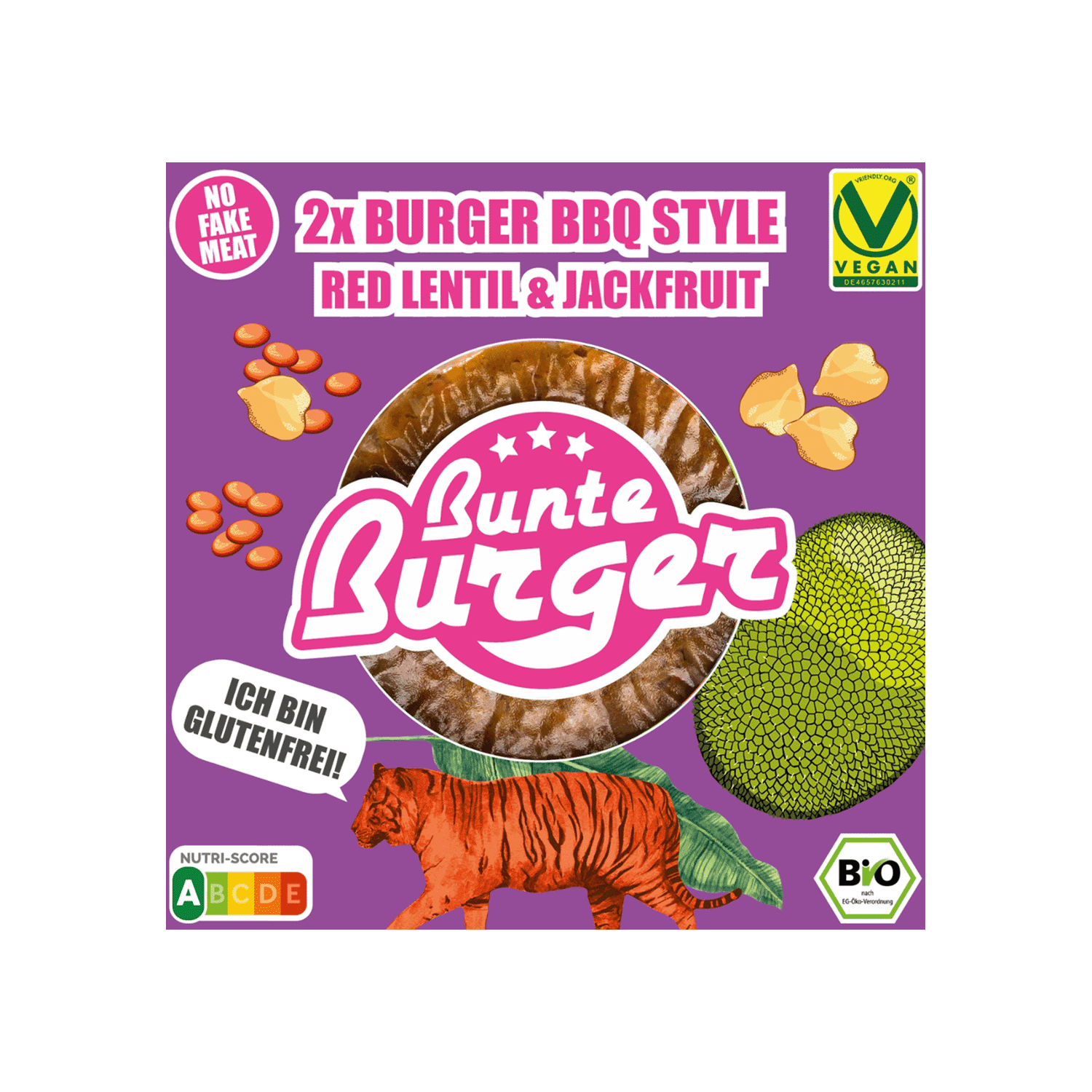 Jackfruit & Red Lentil Bbq Style, BIO, 180g