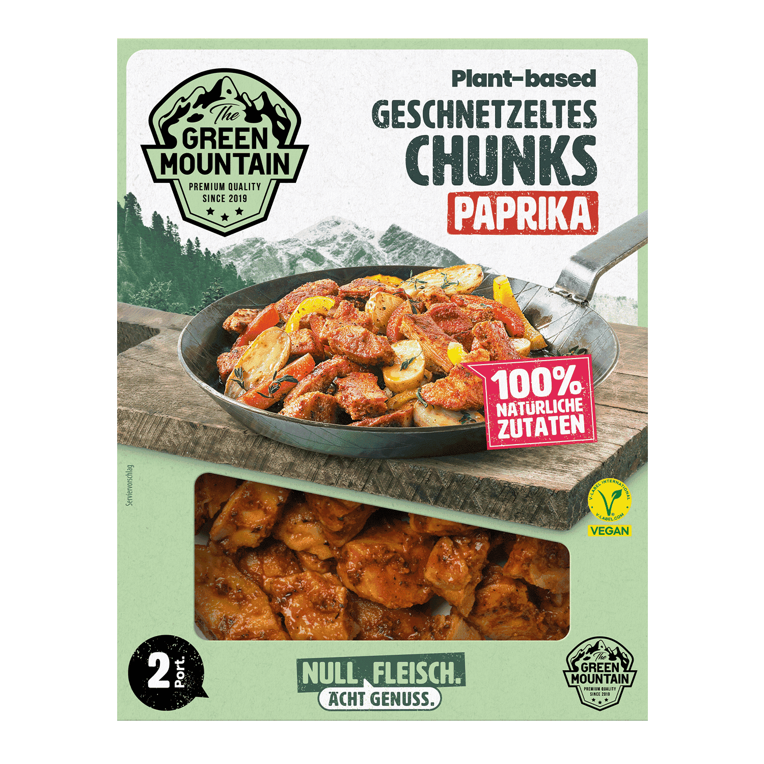 Vegane Plant-Based Paprika Chunks, 180g