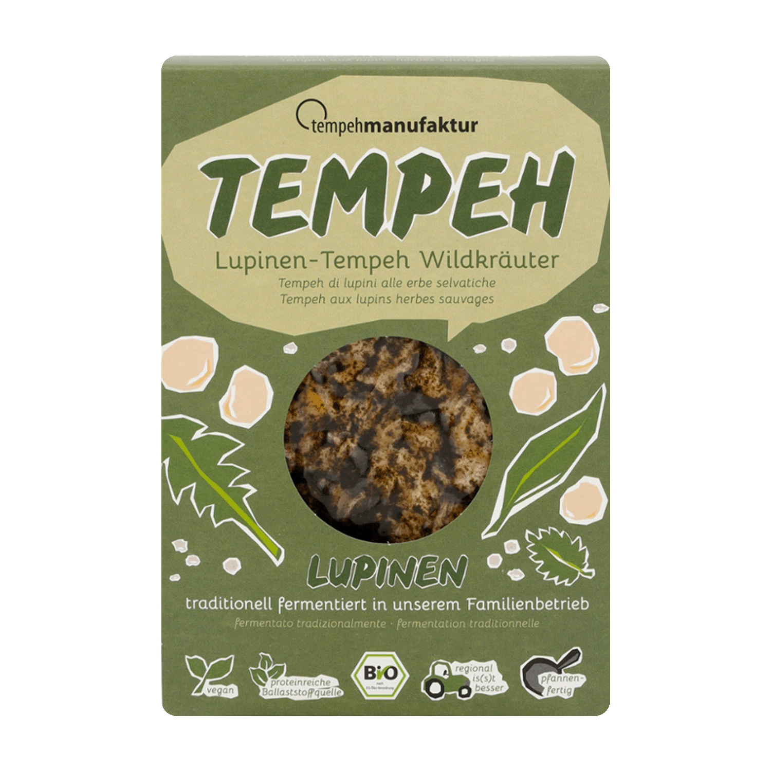 Lupinen-Tempeh Wildkräuter, BIO, 170g