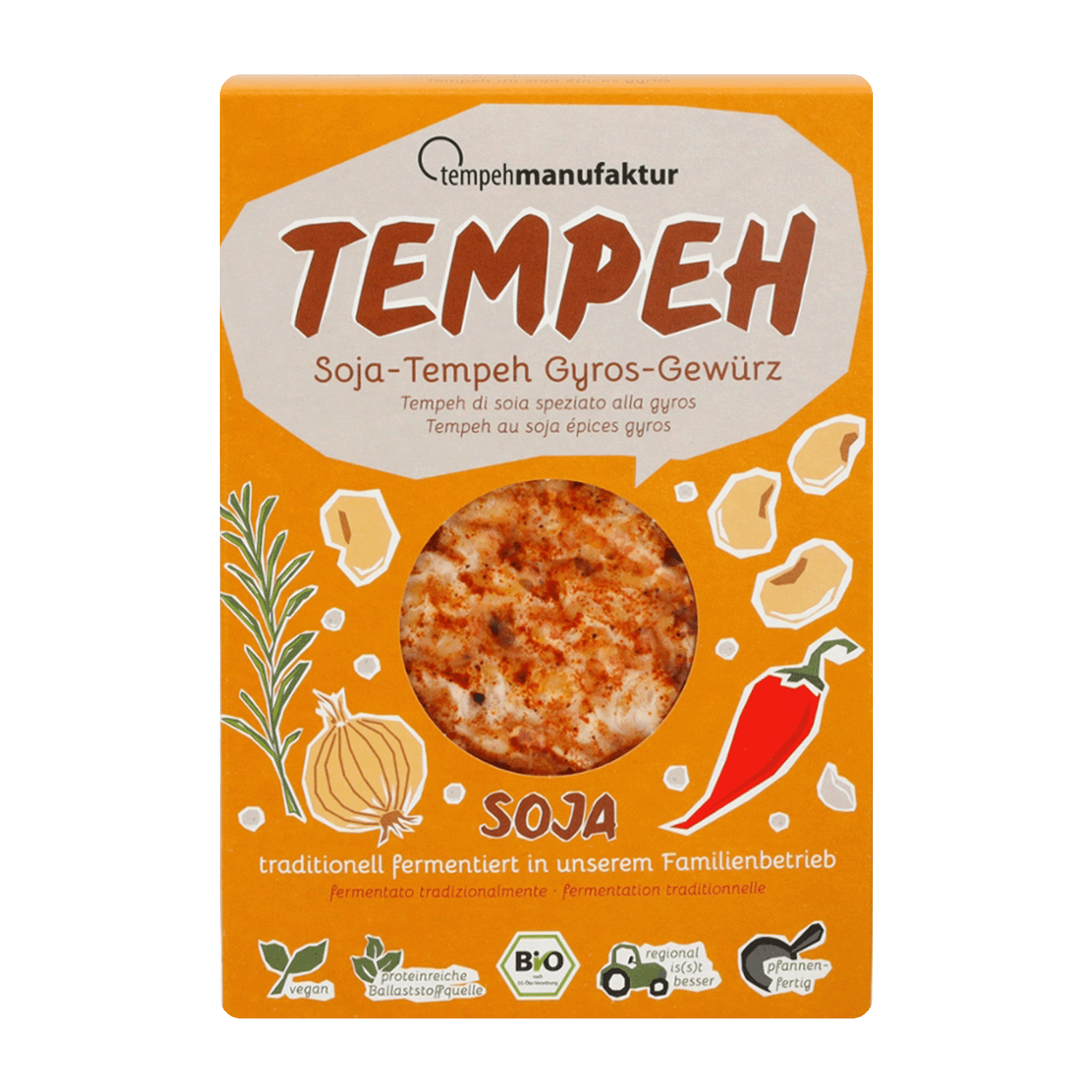 Soja-Tempeh Gyros-Gewürz, BIO, 200g