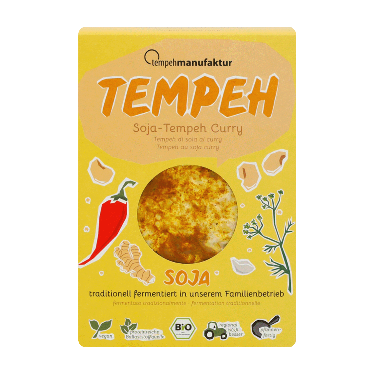 Soja-Tempeh Curry, BIO, 200g