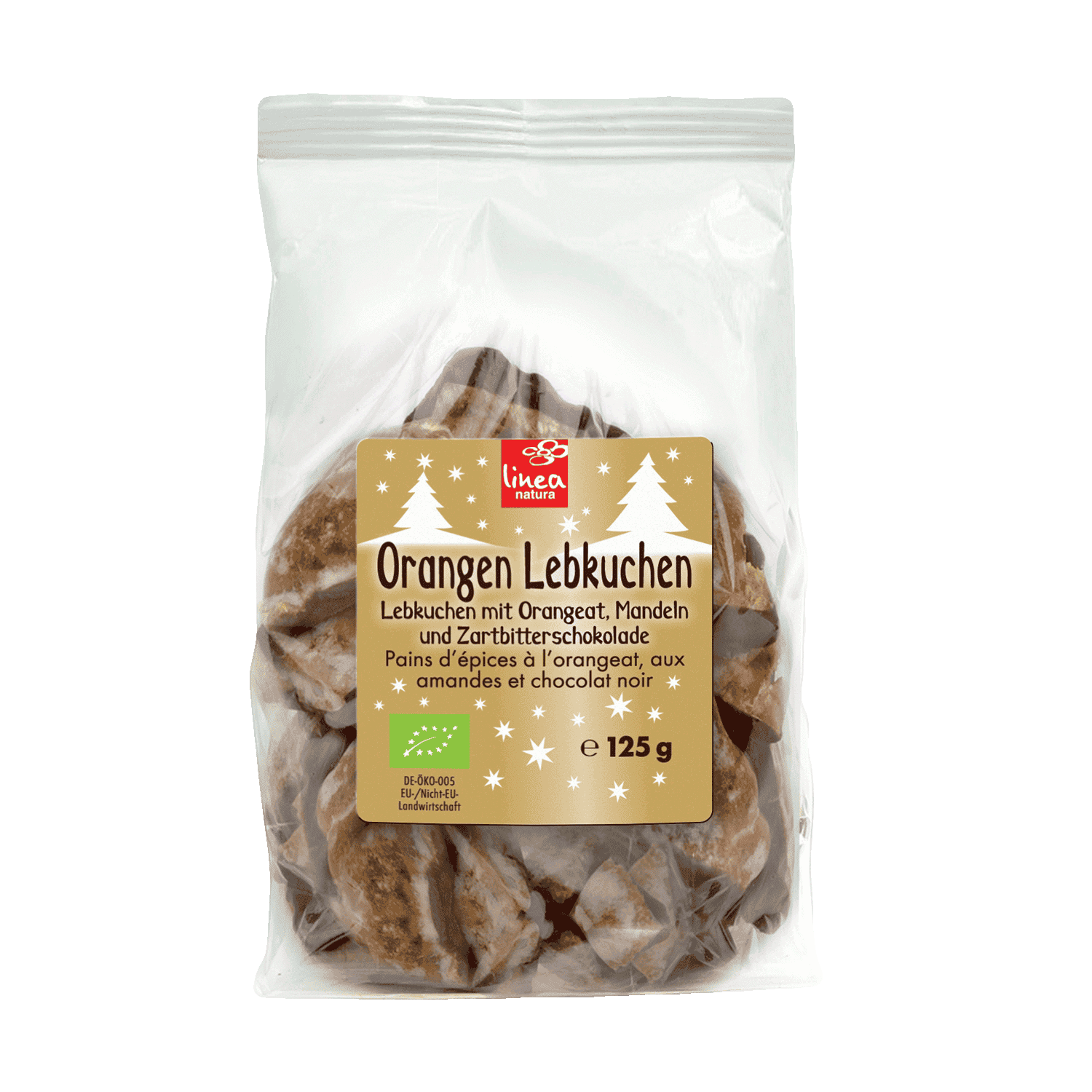 Orangen Lebkuchen mit Zartbitterschokolade, BIO, 125g