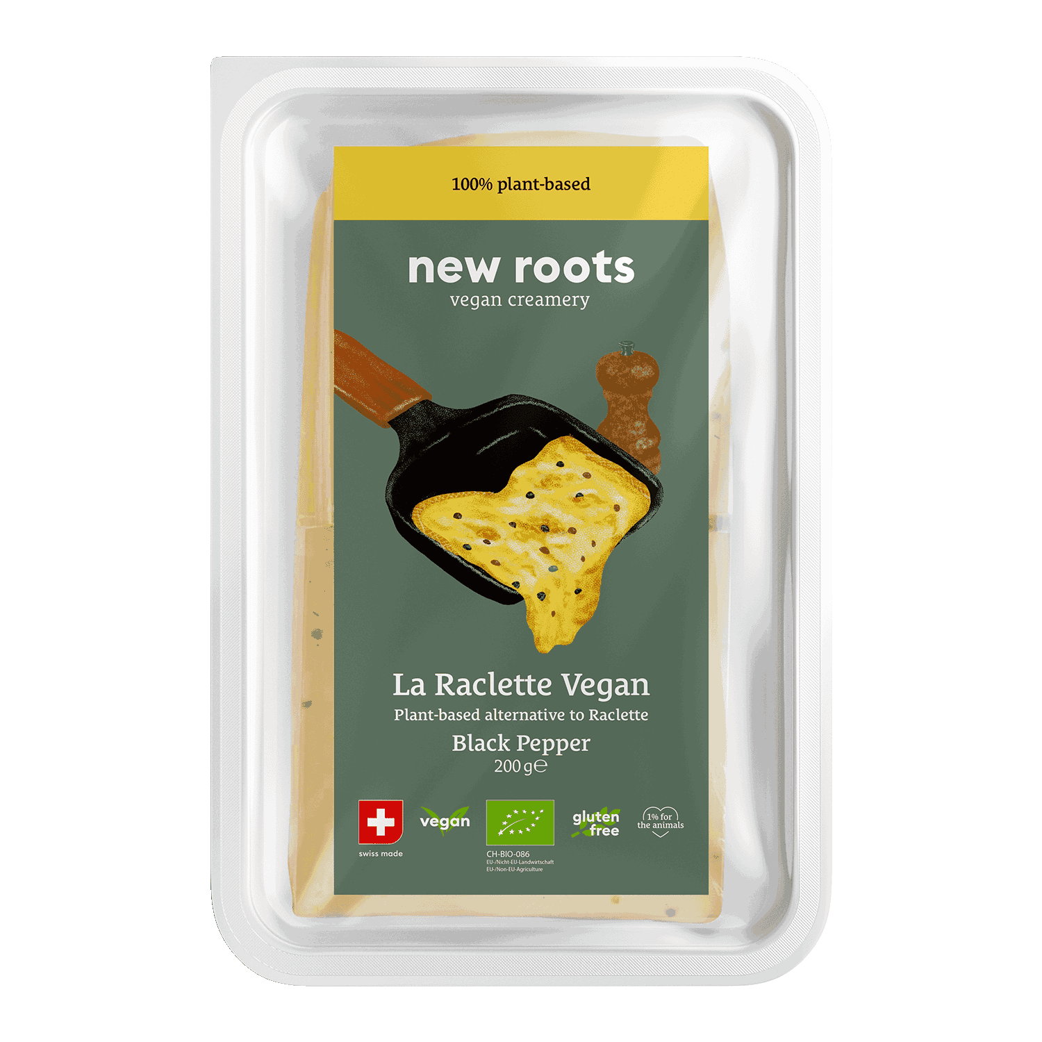 LA RACLETTE VEGAN Black Pepper, BIO, 200g