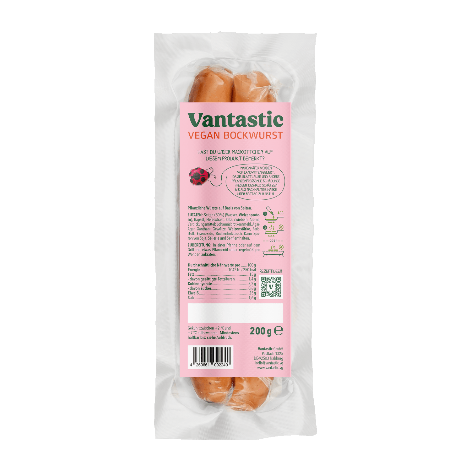 Vegane Bockwurst, 200g