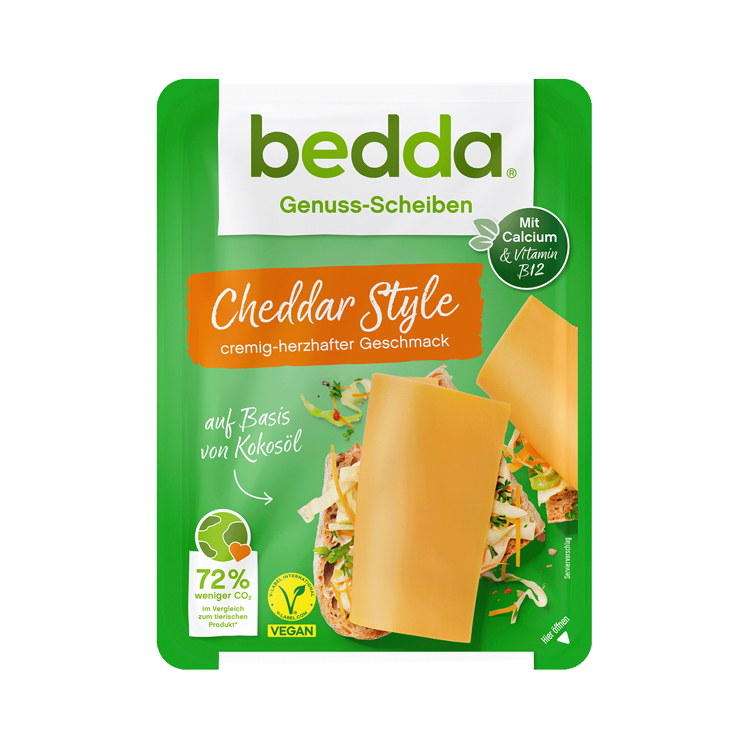 Scheiben Cheddar Style, 500g