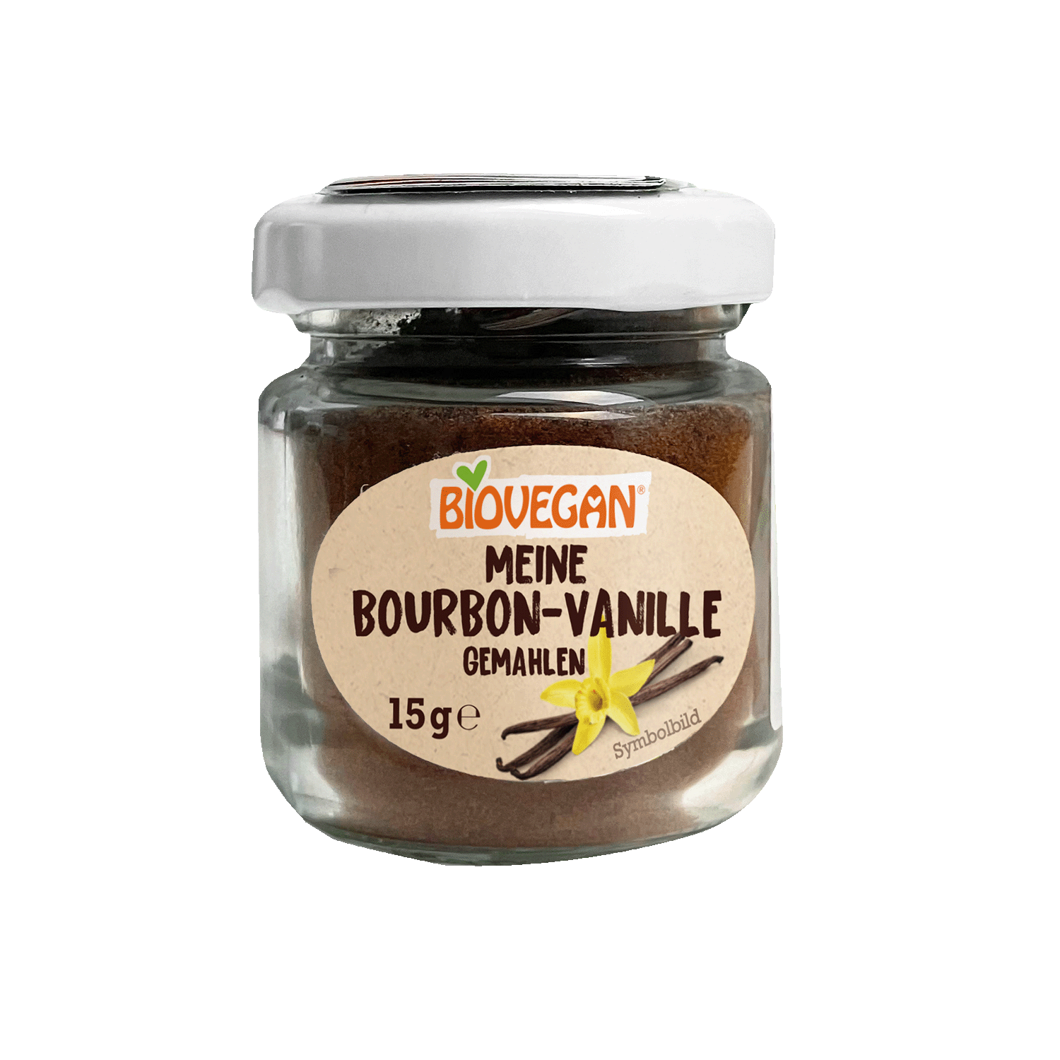 Bourbon Vanilla In The Glass, Ground, Organic, 15g