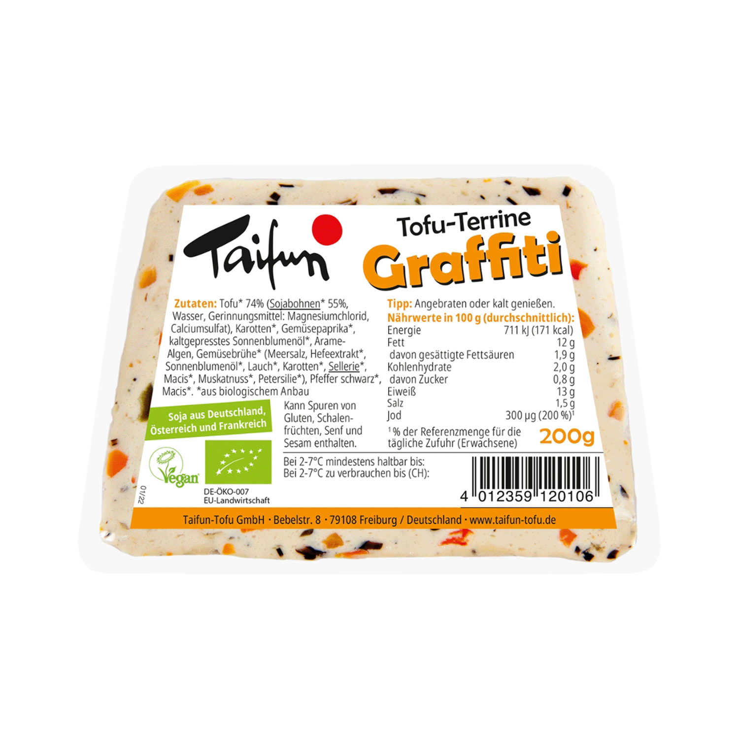 Tofu Terrine Graffiti, Organic, 200g