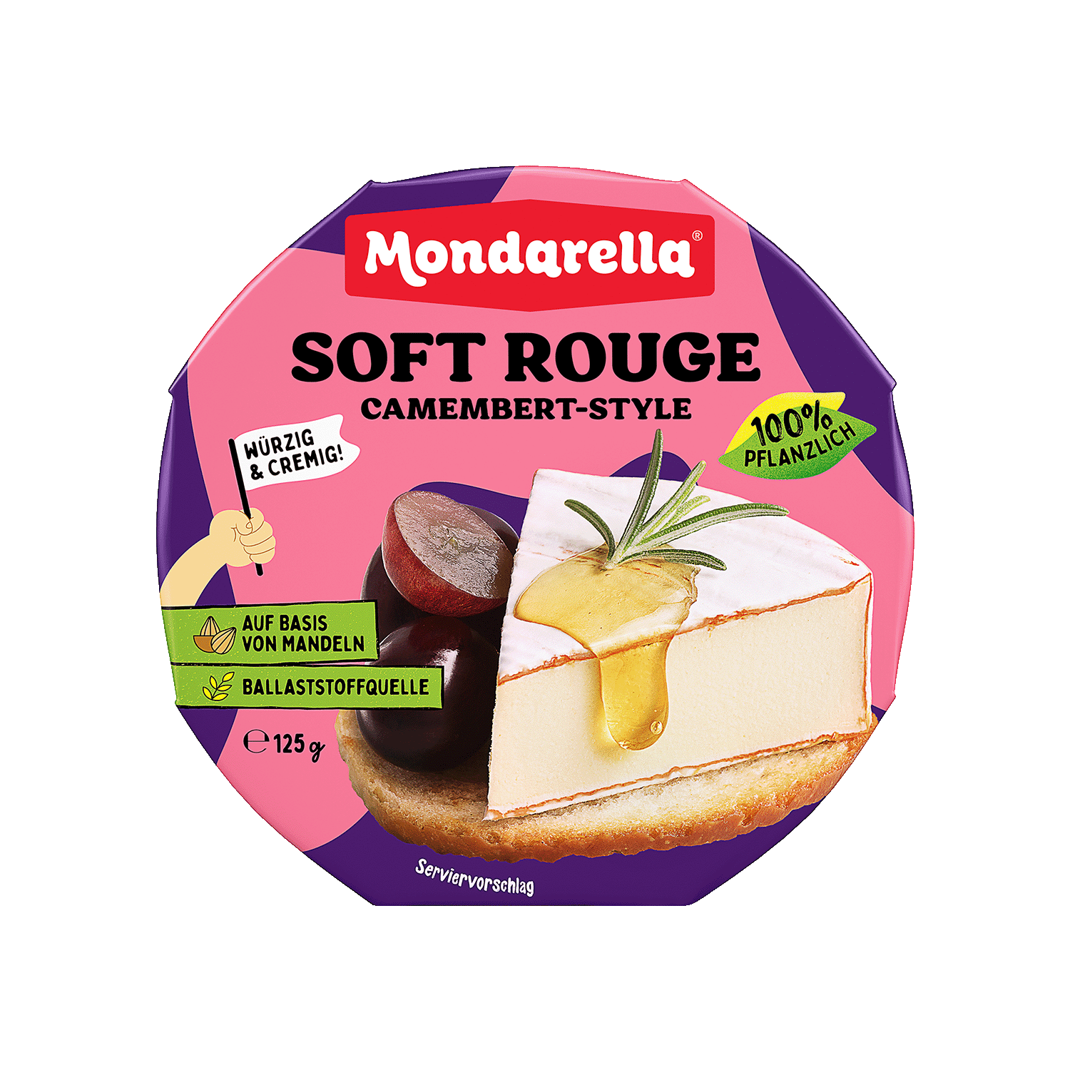 Soft Rouge Camembert Style, 125g