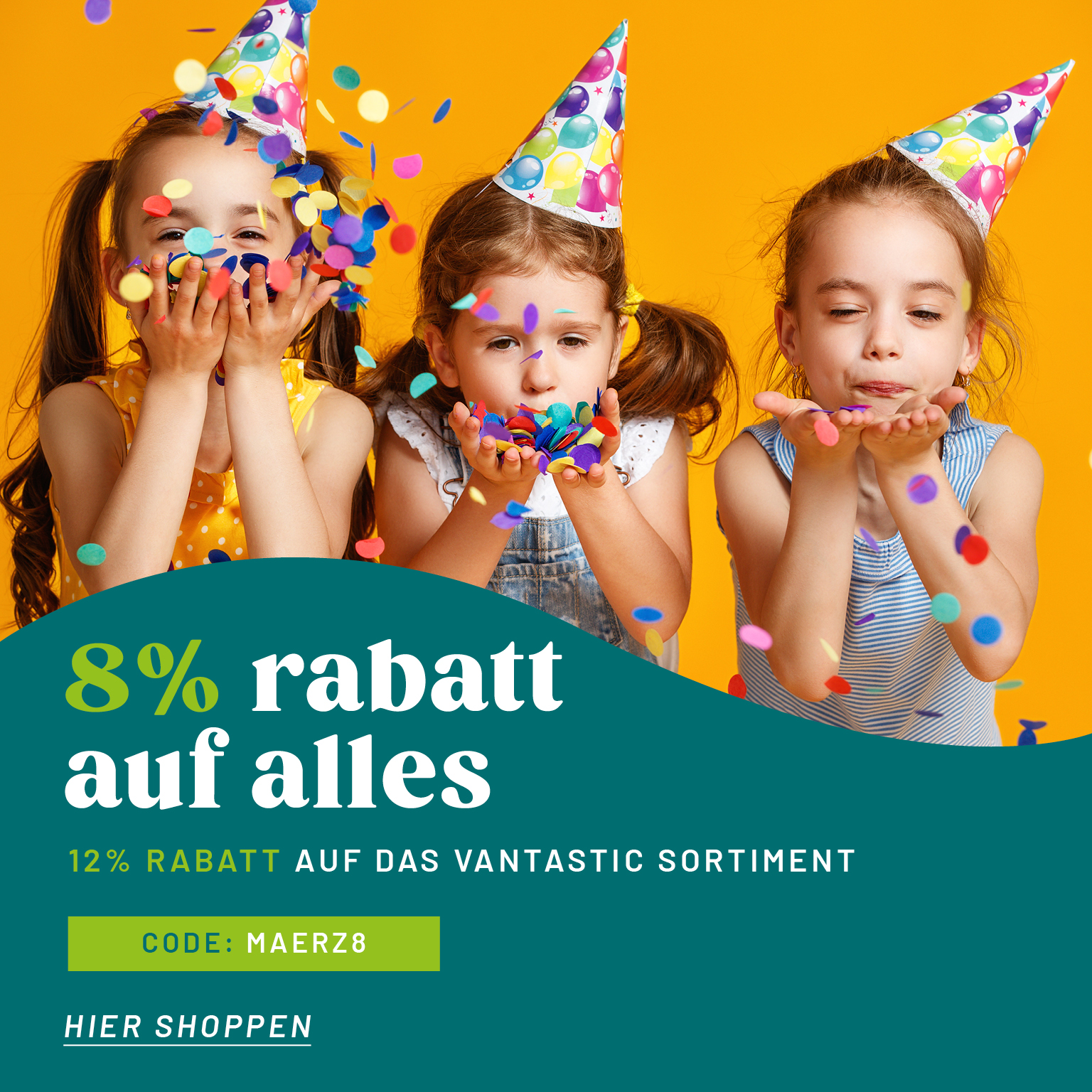 8% Rabatt auf alles