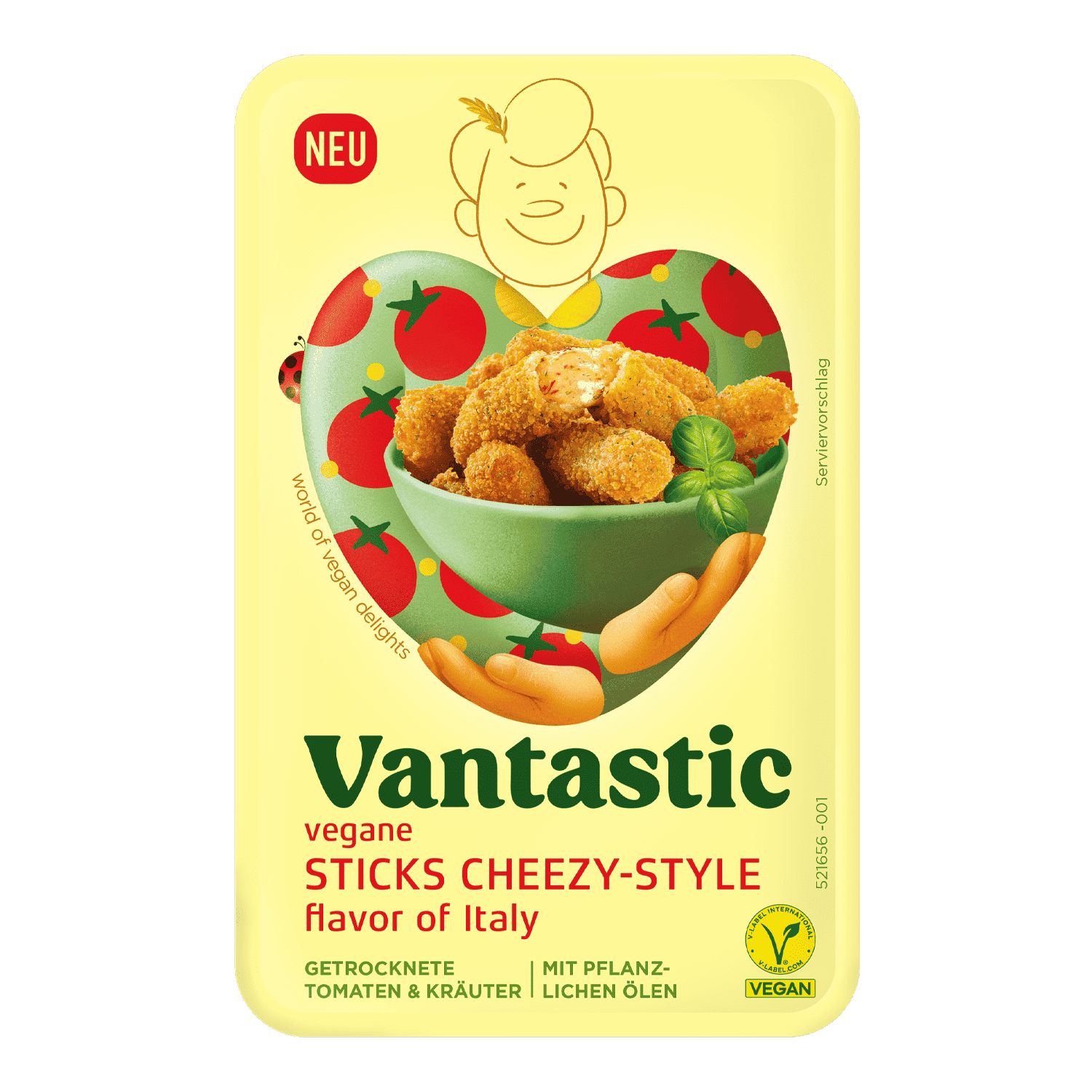 Vegane Sticks Cheezy-Style flavor of Italy, 150g