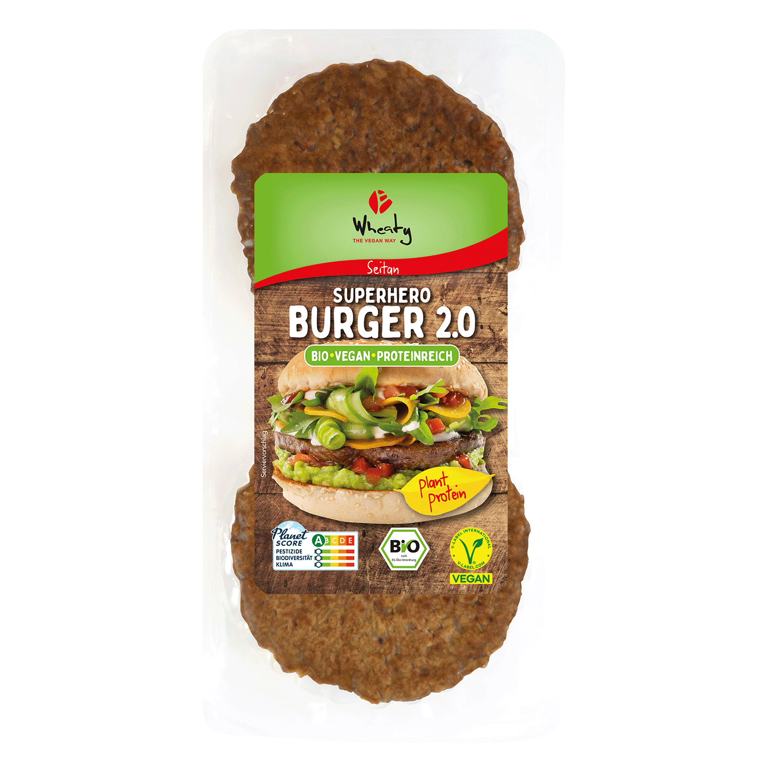 Veganer Superhero Burger 2.0, BIO, 180g