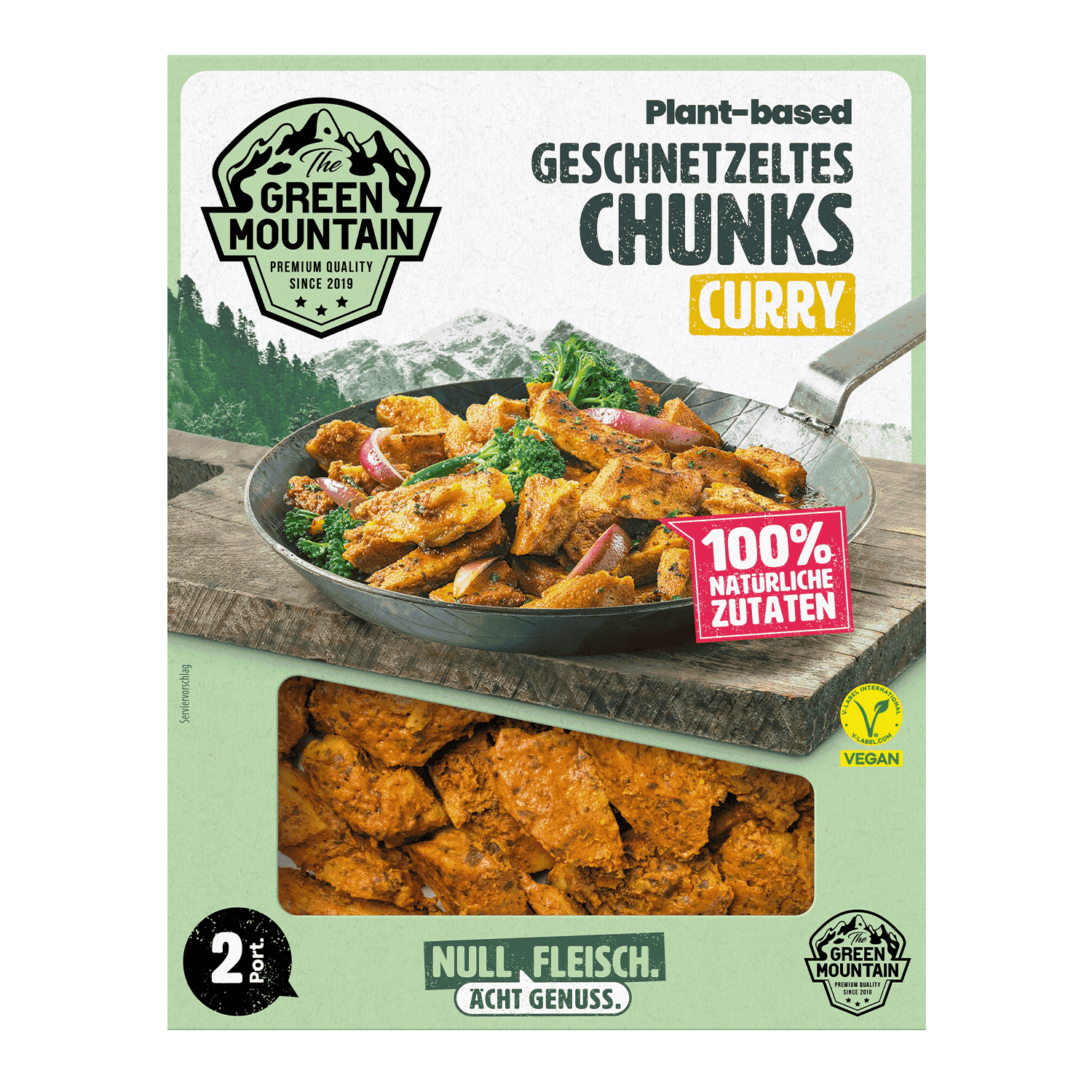 Vegane Plant-Based Curry Chunks, 180g