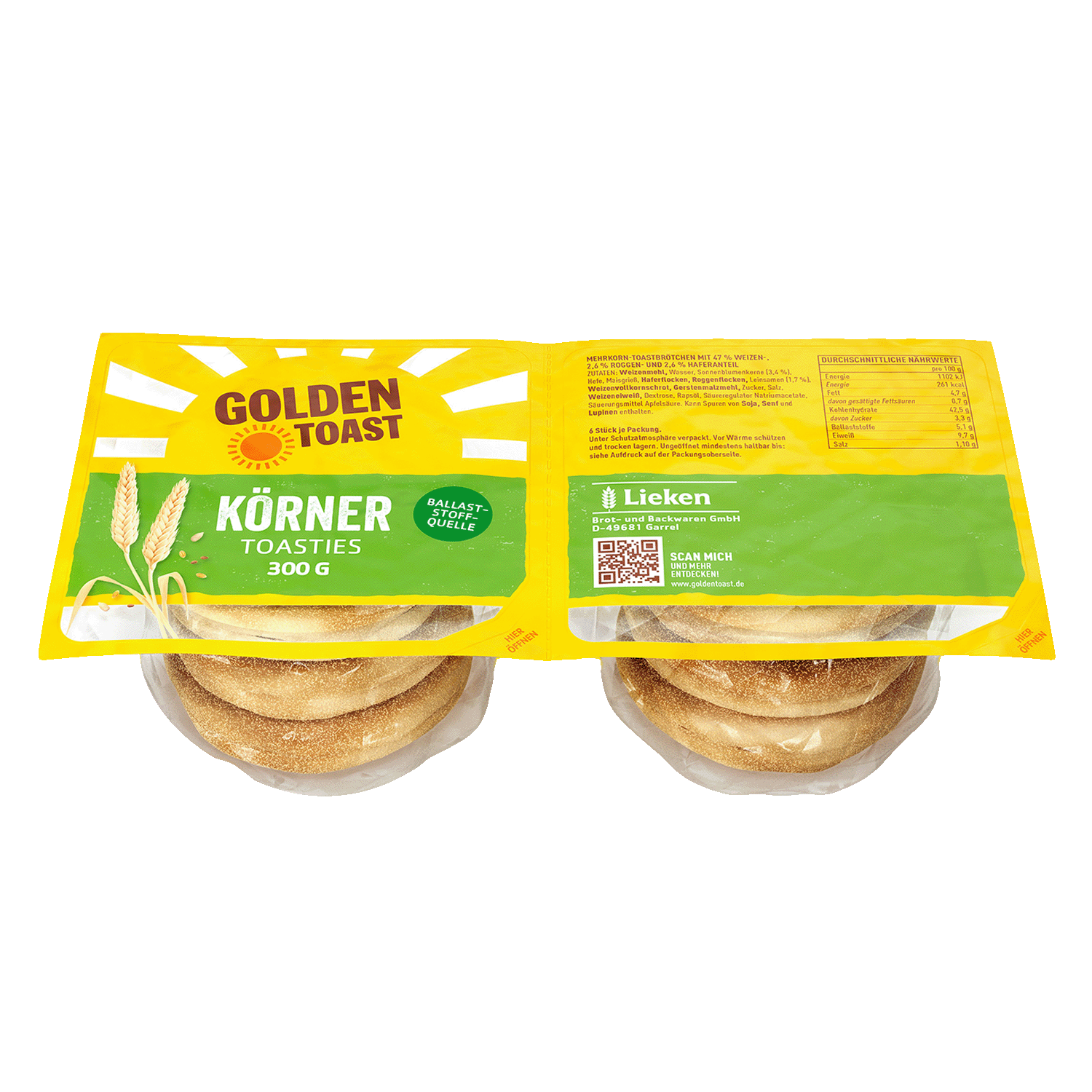 Grains Toasties, 300g