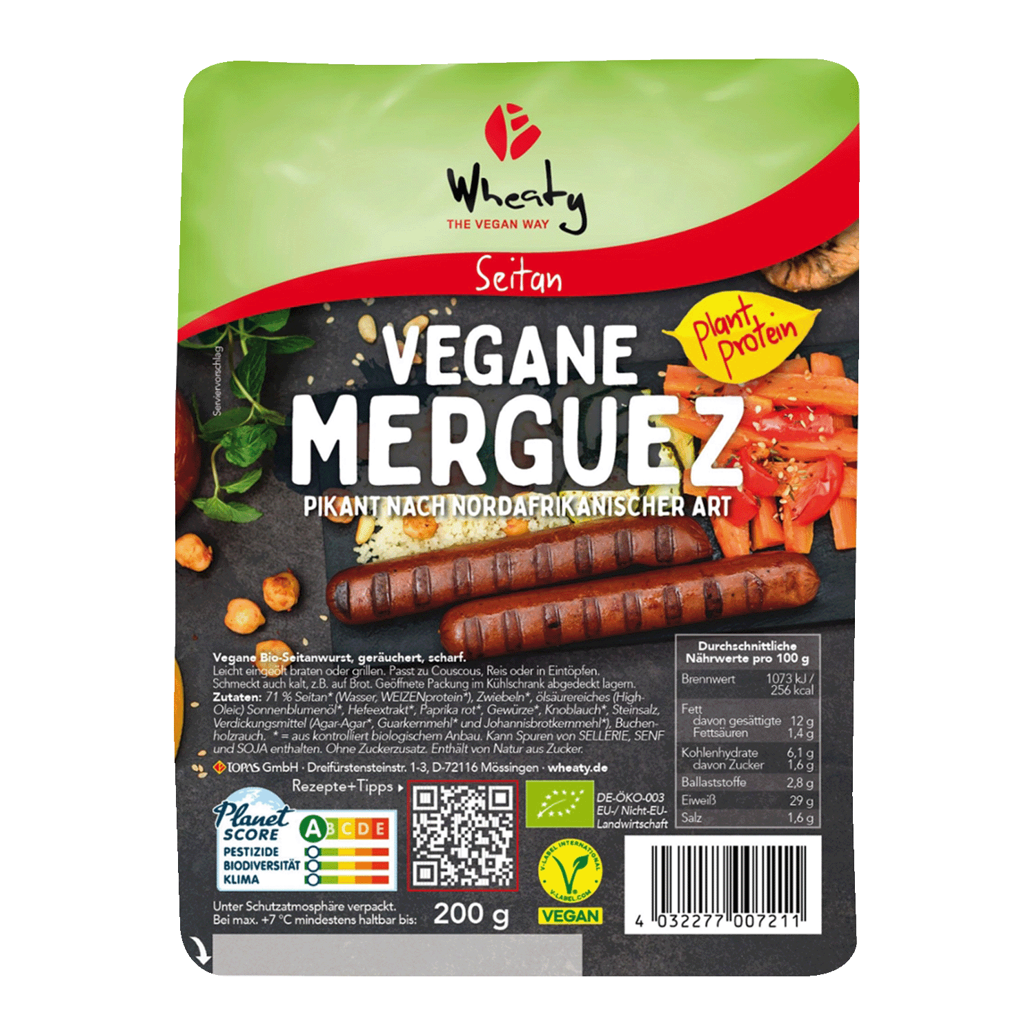 Vegane Merguez, BIO, 200g