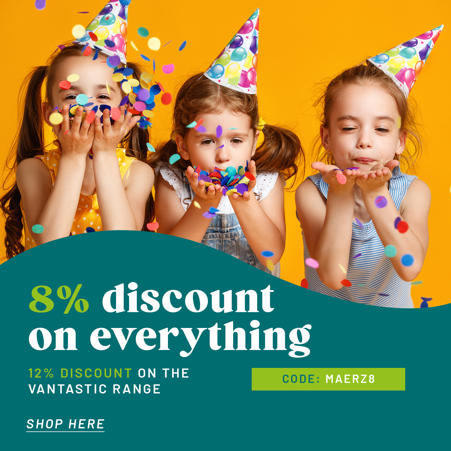 8% discount on everything