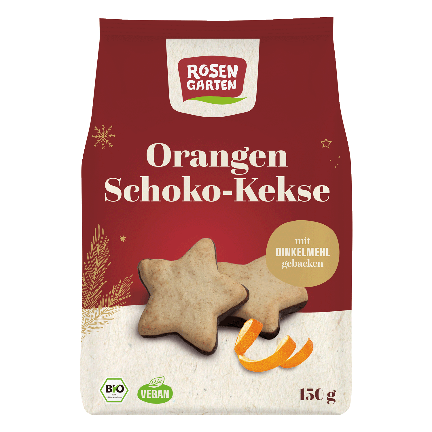 Orange Chocolate Cookies, Organic, 150g