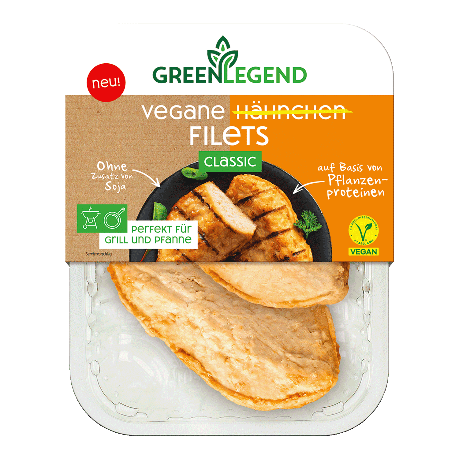 Vegane Hähnchen Filets Classic, 140g