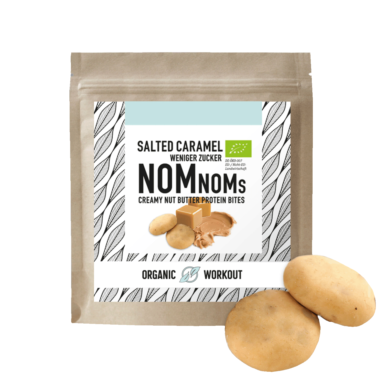 Salted Caramel Protein NomNoms, Organic, 45g