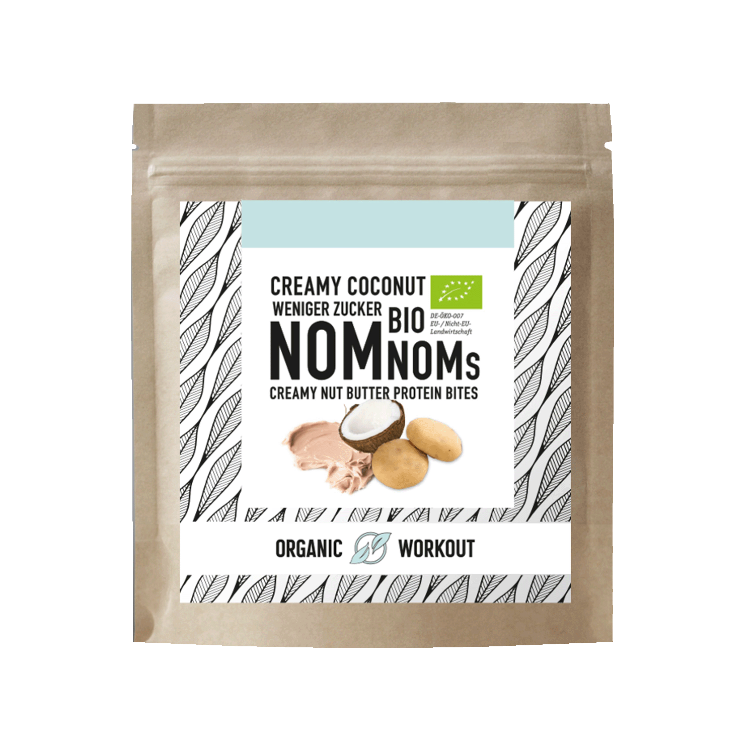 Creamy Coconut Protein NomNoms, Organic, 45g